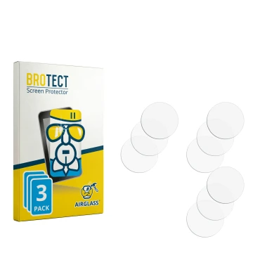 Face avant d’un emballage produit avec le logo de la marque BROTECT. À côté se trouve la protection d’écran correspondante.