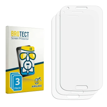 Face avant d’un emballage produit avec le logo de la marque BROTECT. À côté se trouve la protection d’écran correspondante.