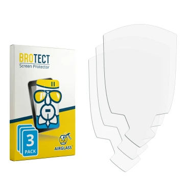 Face avant d’un emballage produit avec le logo de la marque BROTECT. À côté se trouve la protection d’écran correspondante.