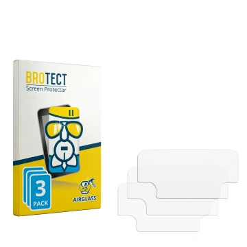 Face avant d’un emballage produit avec le logo de la marque BROTECT. À côté se trouve la protection d’écran correspondante.