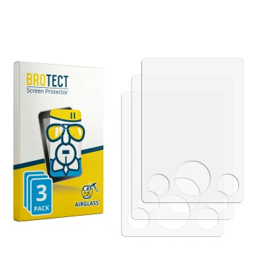 Face avant d’un emballage produit avec le logo de la marque BROTECT. À côté se trouve la protection d’écran correspondante.