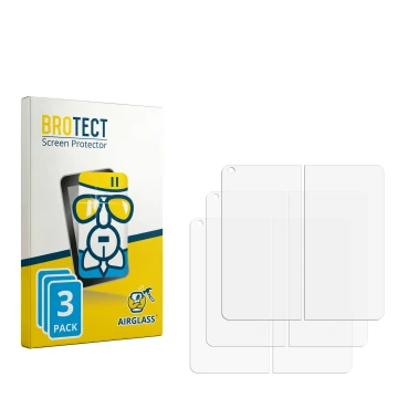 Face avant d’un emballage produit avec le logo de la marque BROTECT. À côté se trouve la protection d’écran correspondante.