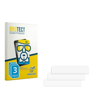 Face avant d’un emballage produit avec le logo de la marque BROTECT. À côté se trouve la protection d’écran correspondante.