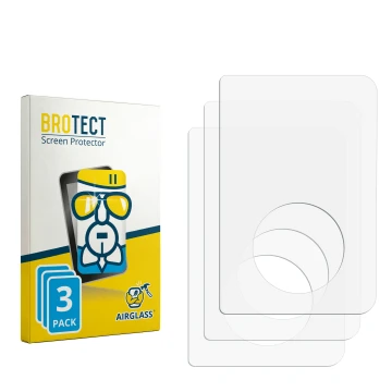 Face avant d’un emballage produit avec le logo de la marque BROTECT. À côté se trouve la protection d’écran correspondante.