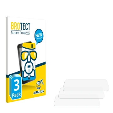 Face avant d’un emballage produit avec le logo de la marque BROTECT. À côté se trouve la protection d’écran correspondante.