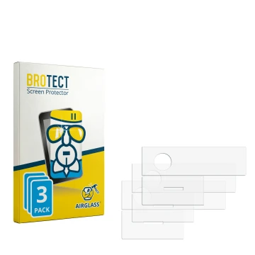 Face avant d’un emballage produit avec le logo de la marque BROTECT. À côté se trouve la protection d’écran correspondante.