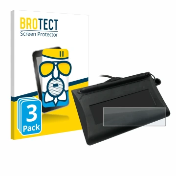 Face avant d’un emballage produit avec le logo de la marque BROTECT. À côté, l’appareil Topaz T-LBK460-HSB-R est représenté av