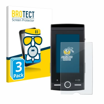 Face avant d’un emballage produit avec le logo de la marque BROTECT. À côté, l’appareil Sigma ROX 12.0 Sport est représenté av