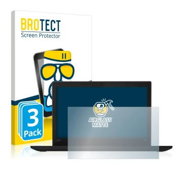 Face avant d’un emballage produit avec le logo de la marque BROTECT. À côté, l’appareil Lenovo Thinkpad X280 est représenté av