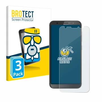 Face avant d’un emballage produit avec le logo de la marque BROTECT. À côté, l’appareil Gigaset GS185 est représenté avec la p