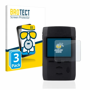 Face avant d’un emballage produit avec le logo de la marque BROTECT. À côté, l’appareil Motorola Advisor TPG2200 est représent