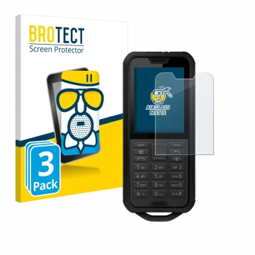 Face avant d’un emballage produit avec le logo de la marque BROTECT. À côté, l’appareil Nokia 800 Tough est représenté avec la