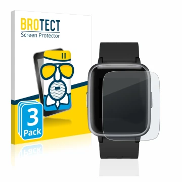Face avant d’un emballage produit avec le logo de la marque BROTECT. À côté, l’appareil Letsfit Fitness Tracker 1.3