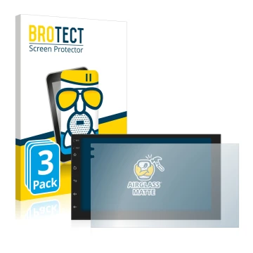 Face avant d’un emballage produit avec le logo de la marque BROTECT. À côté, l’appareil Phonocar MediaStation 2Din est représe