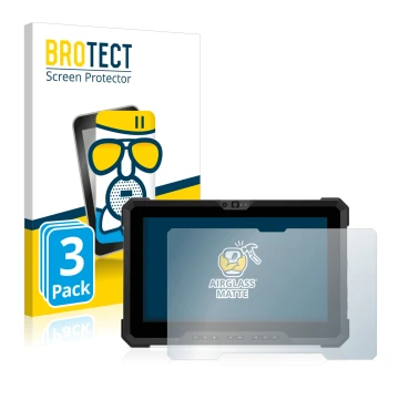 Face avant d’un emballage produit avec le logo de la marque BROTECT. À côté, l’appareil Dell Latitude 7220EX Rugged Extreme es