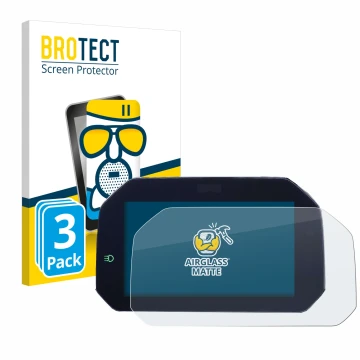 Face avant d’un emballage produit avec le logo de la marque BROTECT. À côté, l’appareil BMW F850GS 2018-2020 Connectivity TFT 