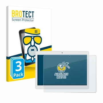 Face avant d’un emballage produit avec le logo de la marque BROTECT. À côté, l’appareil Alldocube M5X Pro est représenté avec 