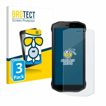 Face avant d’un emballage produit avec le logo de la marque BROTECT. À côté, l’appareil Evolveo Strongphone G5 est représenté 