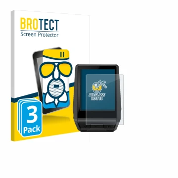 Face avant d’un emballage produit avec le logo de la marque BROTECT. À côté, l’appareil Bosch Nyon 2020 est représenté avec la