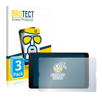 Face avant d’un emballage produit avec le logo de la marque BROTECT. À côté, l’appareil MEDION Lifetab E10420 est représenté a
