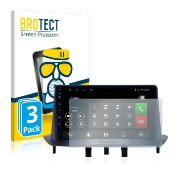 Face avant d’un emballage produit avec le logo de la marque BROTECT. À côté, l’appareil Pioneer AVH-Z5200DAB est représenté av