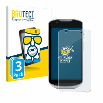 Face avant d’un emballage produit avec le logo de la marque BROTECT. À côté, l’appareil Zebra TC57x est représenté avec la pro