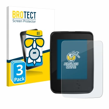 Face avant d’un emballage produit avec le logo de la marque BROTECT. À côté, l’appareil Giant RideDash Evo est représenté avec