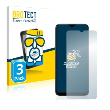 Face avant d’un emballage produit avec le logo de la marque BROTECT. À côté, l’appareil realme C11 2021 est représenté avec la
