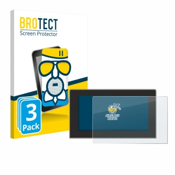 Face avant d’un emballage produit avec le logo de la marque BROTECT. À côté, l’appareil Cupra Formentor 2020-2022 Infotainment