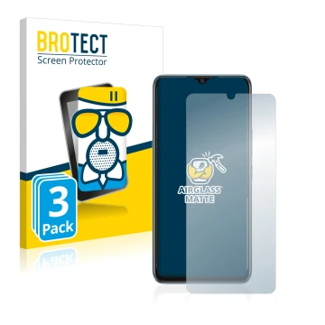 Face avant d’un emballage produit avec le logo de la marque BROTECT. À côté, l’appareil Vivo Y70 est représenté avec la protec