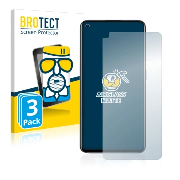 Face avant d’un emballage produit avec le logo de la marque BROTECT. À côté, l’appareil realme GT Neo 2 est représenté avec la