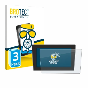 Face avant d’un emballage produit avec le logo de la marque BROTECT. À côté, l’appareil Volkswagen Arteon Shooting Brake 2021 