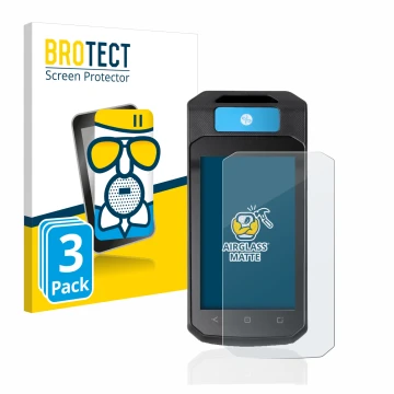 Face avant d’un emballage produit avec le logo de la marque BROTECT. À côté, l’appareil Accu-Chek Insight mit DBLG1 est représ