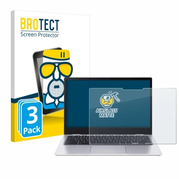 Face avant d’un emballage produit avec le logo de la marque BROTECT. À côté, l’appareil Acer Chromebook Spin 513 CP513-1H-S72Y