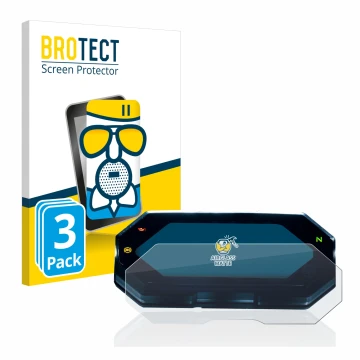 Face avant d’un emballage produit avec le logo de la marque BROTECT. À côté, l’appareil Yamaha MT-07 2021 est représenté avec 