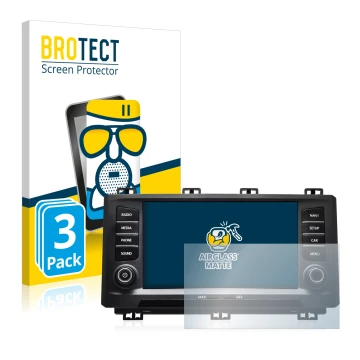 Face avant d’un emballage produit avec le logo de la marque BROTECT. À côté, l’appareil Seat Ateca 2017 est représenté avec la