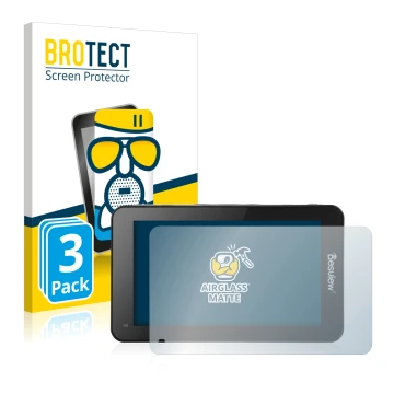 Face avant d’un emballage produit avec le logo de la marque BROTECT. À côté, l’appareil Desview R6 UHB 5.5