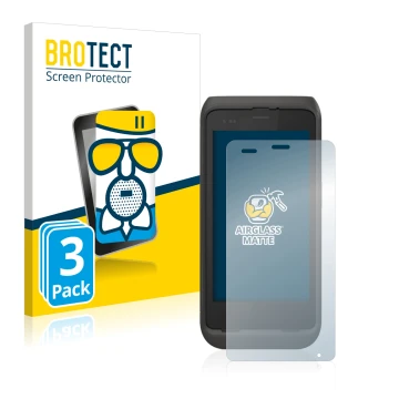 Face avant d’un emballage produit avec le logo de la marque BROTECT. À côté, l’appareil Honeywell CT45 XP est représenté avec 