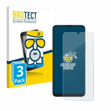Face avant d’un emballage produit avec le logo de la marque BROTECT. À côté, l’appareil Honor X7 est représenté avec la protec