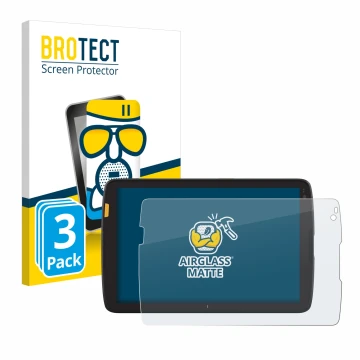 Face avant d’un emballage produit avec le logo de la marque BROTECT. À côté, l’appareil Zebra ET45 8