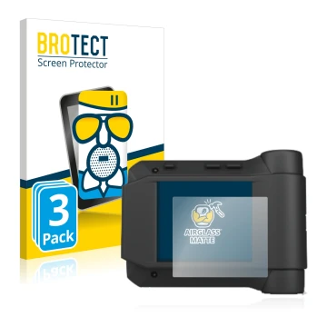 Face avant d’un emballage produit avec le logo de la marque BROTECT. À côté, l’appareil Swissphone s.Quad X35 est représenté a