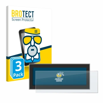 Face avant d’un emballage produit avec le logo de la marque BROTECT. À côté, l’appareil Opel Astra L 2022 Navigationssystem es