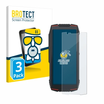 Face avant d’un emballage produit avec le logo de la marque BROTECT. À côté, l’appareil Cubot King Kong Mini 3 est représenté 