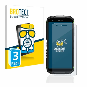 Face avant d’un emballage produit avec le logo de la marque BROTECT. À côté, l’appareil Doogee S41 Pro est représenté avec la 