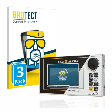 Face avant d’un emballage produit avec le logo de la marque BROTECT. À côté, l’appareil Rover TAB 5 ULTRA est représenté avec 