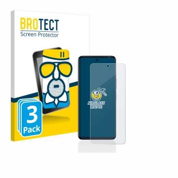 Face avant d’un emballage produit avec le logo de la marque BROTECT. À côté, l’appareil Tecno Camon 20 Pro est représenté avec
