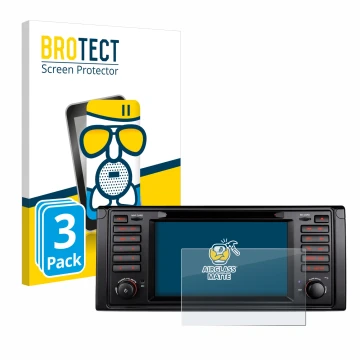 Face avant d’un emballage produit avec le logo de la marque BROTECT. À côté, l’appareil Xtrons IQ7039B est représenté avec la 