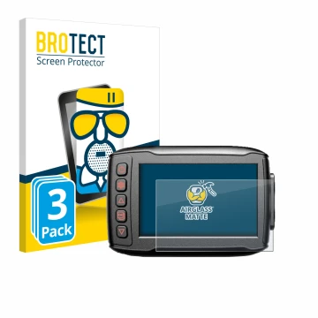 Face avant d’un emballage produit avec le logo de la marque BROTECT. À côté, l’appareil Blueskysea DV999 est représenté avec l