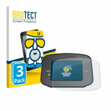 Face avant d’un emballage produit avec le logo de la marque BROTECT. À côté, l’appareil PowaKaddy CT8 GPS est représenté avec 