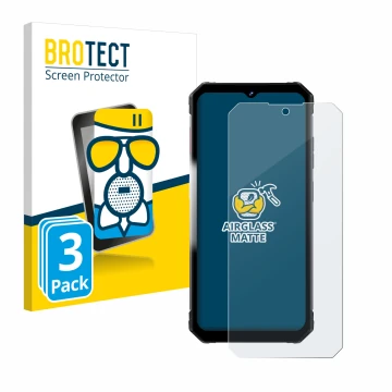 Face avant d’un emballage produit avec le logo de la marque BROTECT. À côté, l’appareil Fossibot F102 est représenté avec la p